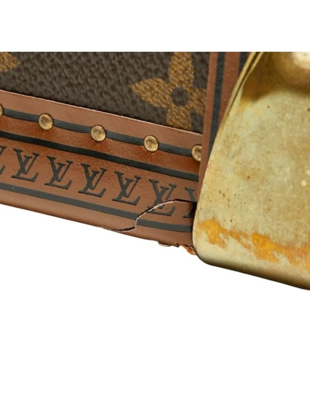 Louis Vuitton Alzer 75 Vintage Trunk Case Hard Suit Brown Leather - Picture 6 of 10